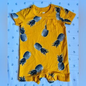 Tea Collection Pineapple Print Romper